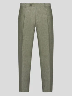 Pantalon En Lin Vert Capel Grande Taille