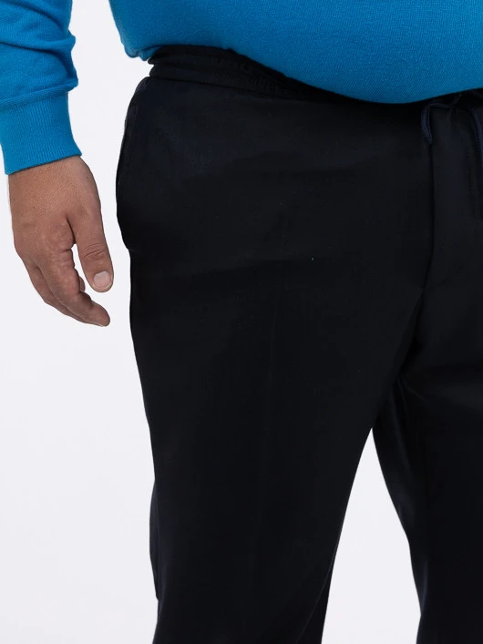 Pantalon Gary Marine Avec Cordon Capel Grande Taille 4 Pantalon Gary Marine Avec Cordon Capel Grande Taille – Image 2