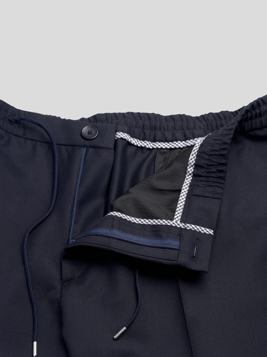 Pantalon Gary Marine Avec Cordon Capel Grande Taille 6 Pantalon Gary Marine Avec Cordon Capel Grande Taille – Image 4