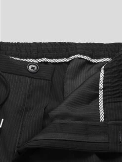 Pantalon Gary Rayé Avec Cordon Capel Grande Taille -Capel Boutique pantalon gary raye avec cordon capel grande taille 1