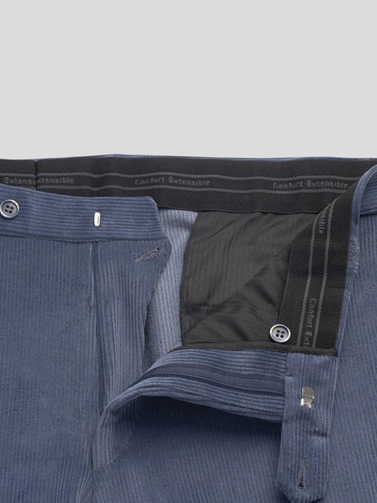 Pantalon Grant Bleu Velours Capel Grande Taille 5 Pantalon Grant Bleu Velours Capel Grande Taille – Image 3