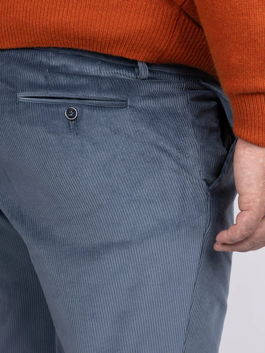 Pantalon Grant Bleu Velours Capel Grande Taille 6 Pantalon Grant Bleu Velours Capel Grande Taille – Image 4