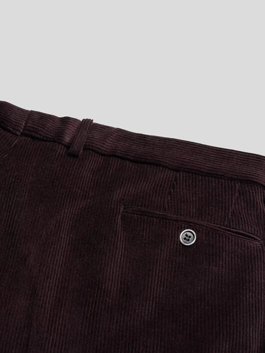 PANTALON GRANT VELOURS GRENAT CAPEL GRANDE TAILLE 4 PANTALON GRANT VELOURS GRENAT CAPEL GRANDE TAILLE – Image 2