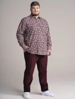 PANTALON GRANT VELOURS GRENAT CAPEL GRANDE TAILLE 10 PANTALON GRANT VELOURS GRENAT CAPEL GRANDE TAILLE -Capel Boutique pantalon grant velours capel grande taille 3