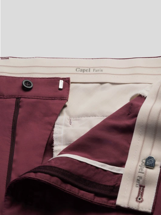Pantalon Ultra-léger Lie De Vin Capel Grande Taille 4 Pantalon Ultra-léger Lie De Vin Capel Grande Taille – Image 2
