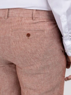 Pantalon Terracotta Lin Capel Grande Taille -Capel Boutique pantalon terracotta lin capel grande taille 3