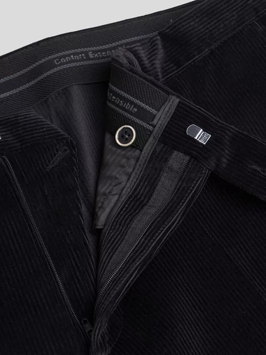 Pantalon Velours Grant Noir Capel Grande Taille 4 Pantalon Velours Grant Noir Capel Grande Taille – Image 2