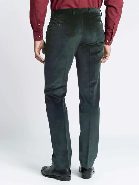 Pantalon Velours Grant Vert Capel Grande Taille 4 Pantalon Velours Grant Vert Capel Grande Taille – Image 2