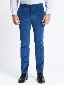 Pantalon Velours Grant Bleu Capel Grande Taille