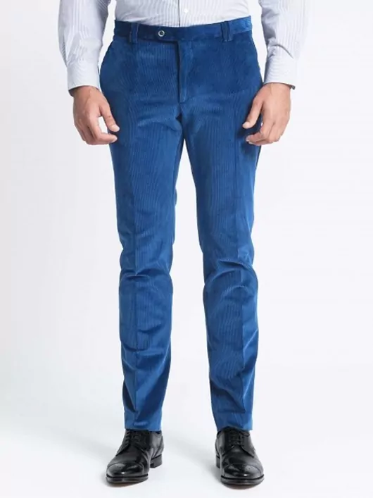 Pantalon Velours Grant Bleu Capel Grande Taille 3 Pantalon Velours Grant Bleu Capel Grande Taille