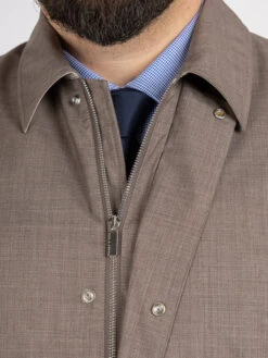 Paul&Shark Parka Beige Tissu Loro Piana Paul & Shark Grande Taille -Capel Boutique parka beige tissu loro piana paul shark grande taille 2