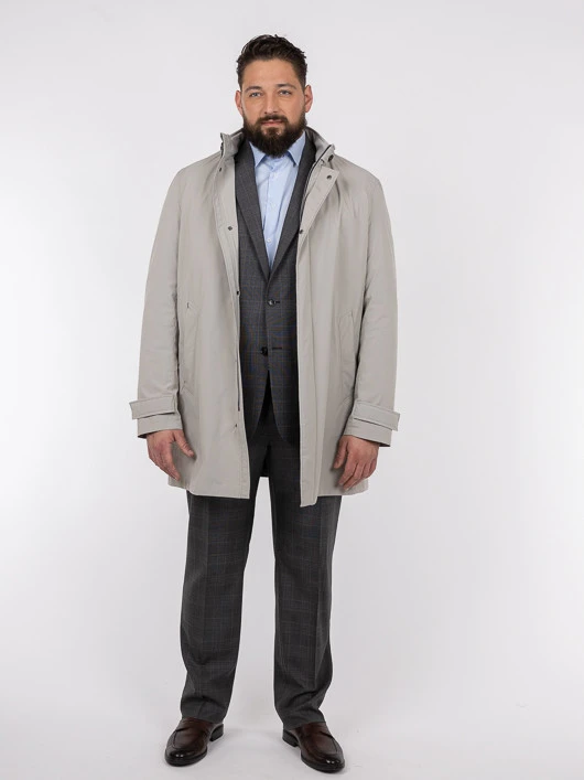 Parka Bugatti Gris Clair Grande Taille 5 Parka Bugatti Gris Clair Grande Taille – Image 3