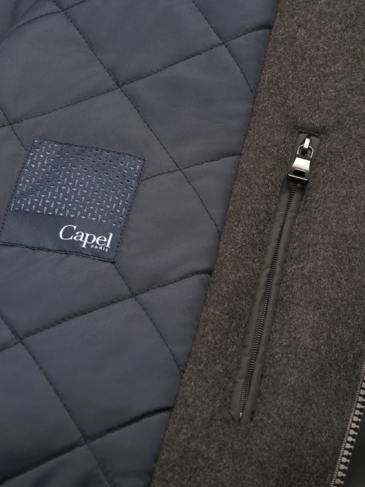 Parka Drap Laine Marron Capel Grande Taille 5 Parka Drap Laine Marron Capel Grande Taille – Image 3