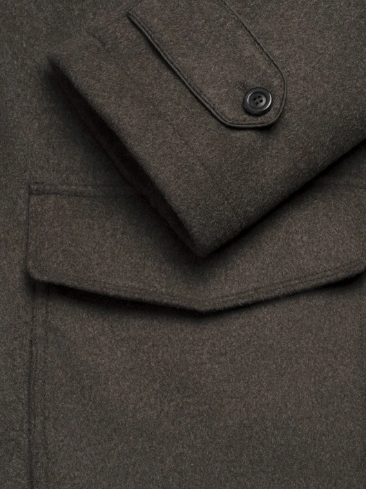 Parka Drap Laine Marron Capel Grande Taille 6 Parka Drap Laine Marron Capel Grande Taille – Image 4