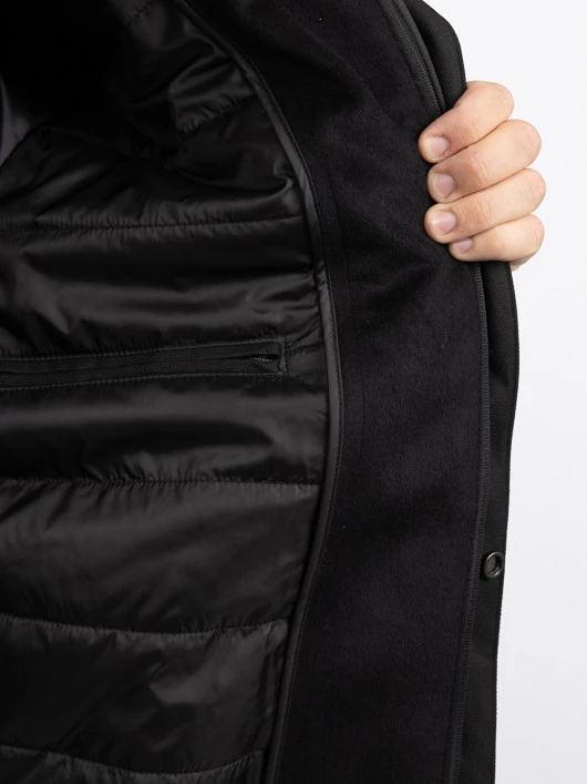 Parka Noire Avec Parmenture Capel Grande Taille 11 Parka Noire Avec Parmenture Capel Grande Taille – Image 9