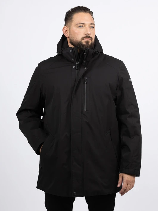 Parka Noire Ville Bugatti Grande Taille 6 Parka Noire Ville Bugatti Grande Taille – Image 4