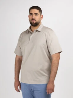 Polo Beige Coton Mercerise Capel Grande Taille
