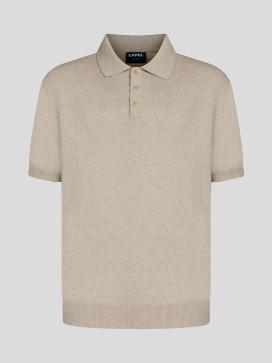 Polo Marco Maille Coton Beige Capel Grande Taille 4 Polo Marco Maille Coton Beige Capel Grande Taille – Image 2