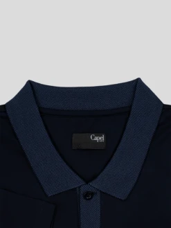 Polo Coton Mercerise Capel Grande Taille -Capel Boutique polo mc coton mercerise capel grandes tailles marine 1