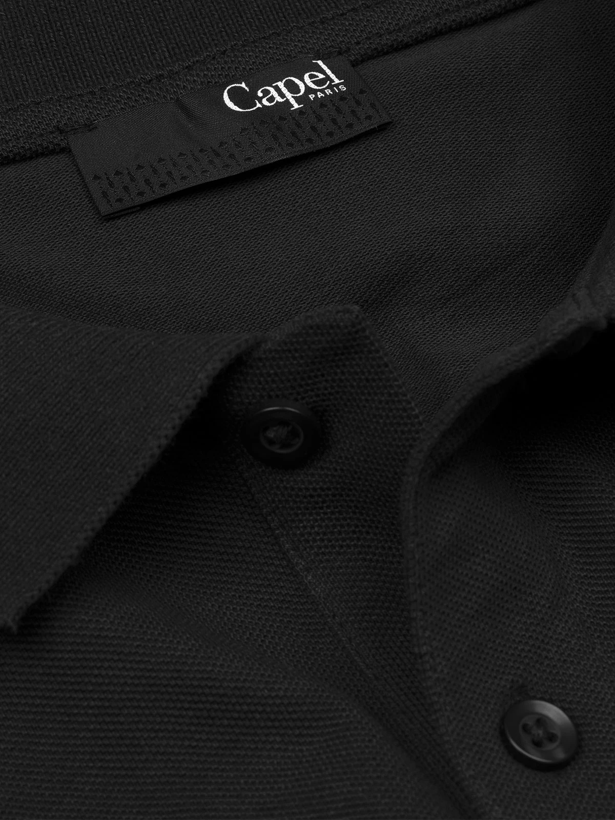 Polo Noir Capel Grande Taille 7 Polo Noir Capel Grande Taille – Image 5