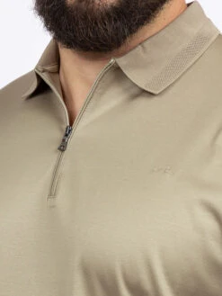 Polo Manches Longues Beige Zippé Paul&shark Grande Taille -Capel Boutique polo ml beige zippe paulshark grande taille 2