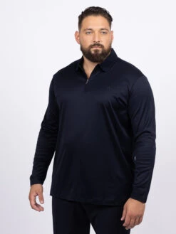 Paul&Shark Polo Manches Longues Zippé Paul & Shark Grande Taille