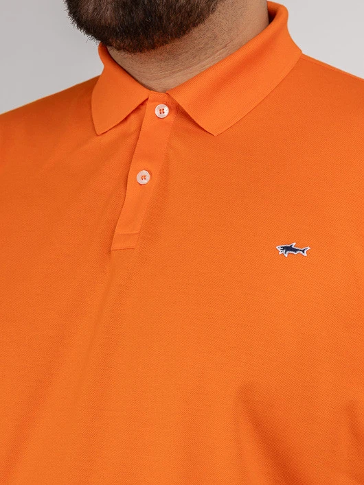 Paul&Shark Polo Pique Orange Paul & Shark Grande Taille 5 Paul&Shark Polo Pique Orange Paul & Shark Grande Taille – Image 3