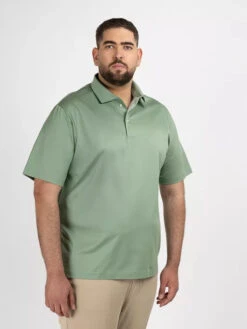 Polo Vert Coton Mercerise Capel Grande Taille