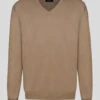 Pull Cachemire Enzo V Beige Capel Grande Taille -Capel Boutique pull cachemire enzo v beige capel grande taille
