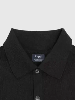 Pull Col Polo Paolo Noir Capel Grande Taille 8 Pull Col Polo Paolo Noir Capel Grande Taille -Capel Boutique pull col polo capel paris grandes tailles noir 2