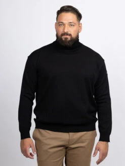 Paul&Shark Pull Col Roulé Noir Paul & Shark Grande Taille