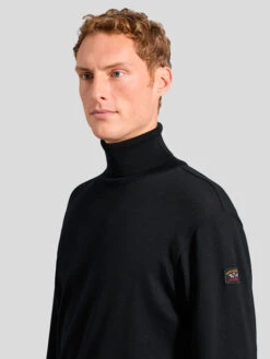 Paul&Shark Pull Col Roulé Noir Paul & Shark Grande Taille -Capel Boutique pull col roule noir paulshark grande taille 4