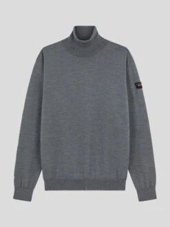 Paul&Shark Pull Col Roulé Gris Paul & Shark Grande Taille