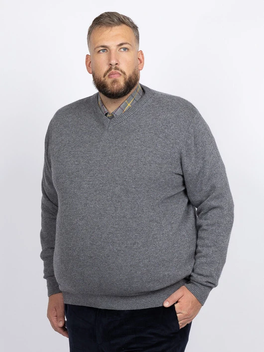 Pull Como Col V Anthracite Capel Grande Taille 3 Pull Como Col V Anthracite Capel Grande Taille