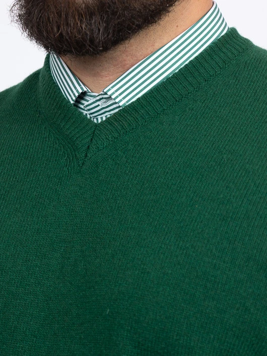 Pull Como Col V Lambswool Capel Grande Taille 5 Pull Como Col V Lambswool Capel Grande Taille – Image 3