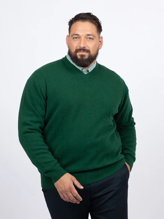 Pull Como Col V Lambswool Capel Grande Taille 3 Pull Como Col V Lambswool Capel Grande Taille