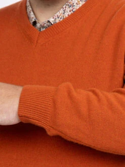 Pull Como Col V Orange Capel Grande Taille 9 Pull Como Col V Orange Capel Grande Taille -Capel Boutique pull como col v orange capel grande taille 3