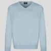 Pull Coton Bleu Col V Como Capel Grande Taille