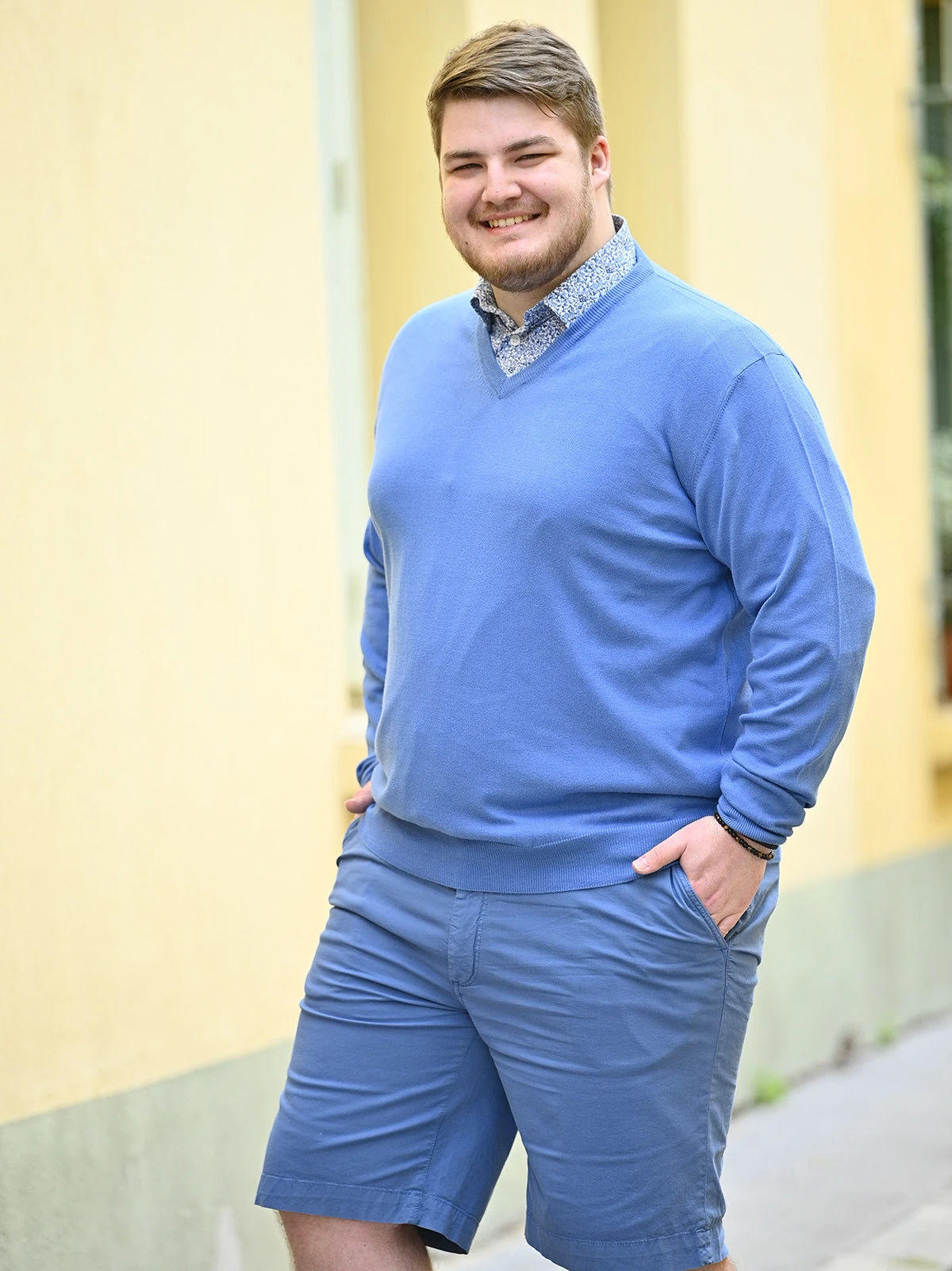 Pull Coton Col V Como Indigo Capel Grande Taille 3 Pull Coton Col V Como Indigo Capel Grande Taille – Image 2