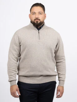 Pull Lino Camionneur Beige Capel Grande Taille -Capel Boutique pull lino camionneur beige capel grande taille 2