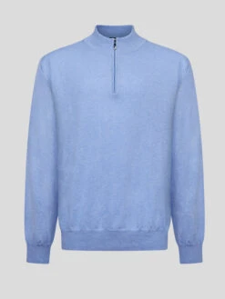 Pull Orso Bleu Ciel Cachemire Capel Grande Taille