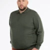 Pull Col Polo Paolo Kaki Capel Grande Taille