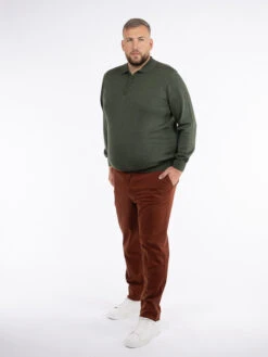 Pull Col Polo Paolo Kaki Capel Grande Taille 12 Pull Col Polo Paolo Kaki Capel Grande Taille -Capel Boutique pull paolo col polo merinos capel grande taille 2