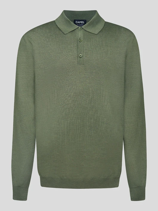 Pull Col Polo Paolo Kaki Capel Grande Taille 6 Pull Col Polo Paolo Kaki Capel Grande Taille – Image 4