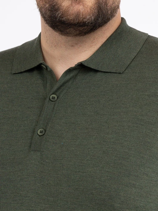 Pull Col Polo Paolo Kaki Capel Grande Taille 9 Pull Col Polo Paolo Kaki Capel Grande Taille – Image 7