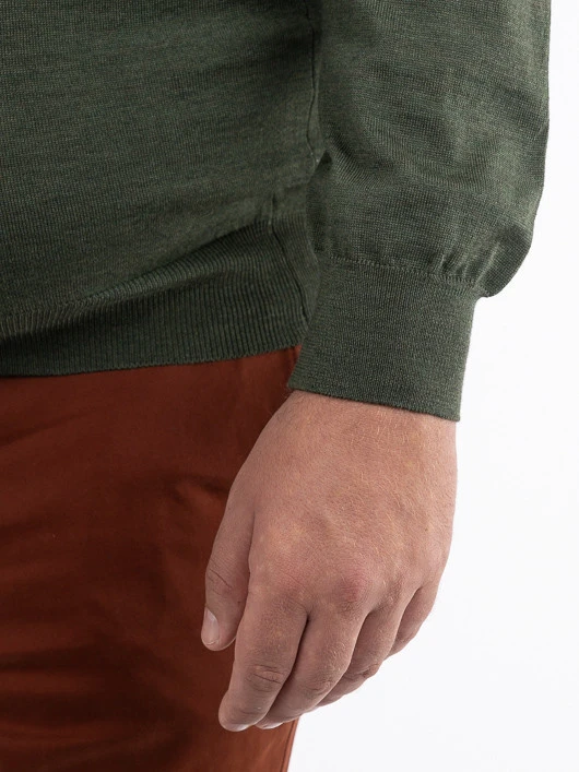 Pull Col Polo Paolo Kaki Capel Grande Taille 10 Pull Col Polo Paolo Kaki Capel Grande Taille – Image 8