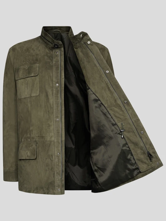 Saharienne Cuir Kaki Capel Grande Taille 4 Saharienne Cuir Kaki Capel Grande Taille – Image 2