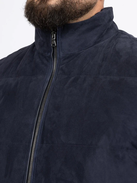 Paul&Shark Sans Manches Cuir Velours Paul & Shark Grande Taille 8 Paul&Shark Sans Manches Cuir Velours Paul & Shark Grande Taille – Image 6