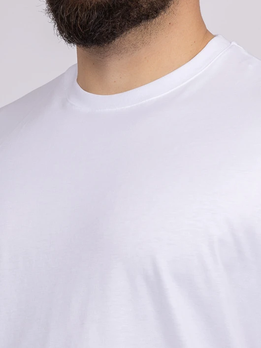 Tee-shirt Louis Blanc Col Rond Capel Grande Taille 8 Tee-shirt Louis Blanc Col Rond Capel Grande Taille – Image 6