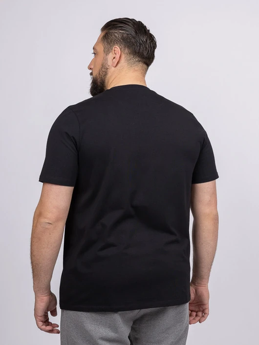 Tee-shirt Louis Col Rond Noir Capel Grande Taille 4 Tee-shirt Louis Col Rond Noir Capel Grande Taille – Image 2